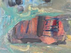 Warren Fischer Vintage Warren Fischer Abstract Oil Painting - 3592896