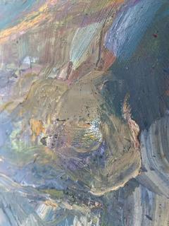 Warren Fischer Vintage Warren Fischer Abstract Oil Painting - 3592899