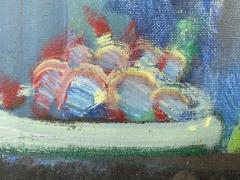 Warren Fischer Vintage Warren Fischer Abstract Painting with Aquarium - 3578999