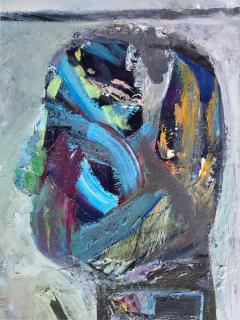 Warren Fischer Vintage Warren Fischer Figurative Abstract Painting - 3574550
