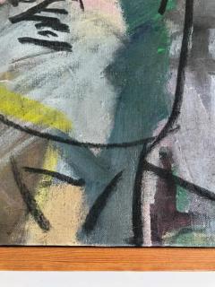 Warren Fischer Vintage Warren Fischer Figurative Abstract Painting on Canvas - 3578982