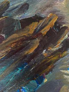 Warren Fischer Vintage Warren Fischer Framed Abstract Acrylic Painting - 3558619
