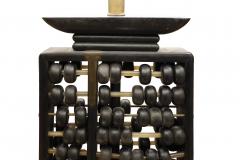 Warren Kessler Abacus Table Lamp with Brass Accents 1940s - 349661