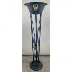 Warren McArthur Art Deco Iron Plant Stand Pedestal Figural Design After Warren McArthur a Pair - 3055106