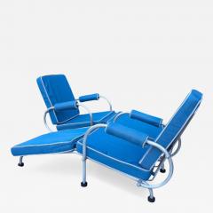 Warren McArthur Corporation WArren McArthur Pair of Chaise Longues Style No 1018 NAMCO Australia 1950s - 4383776