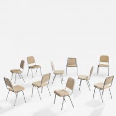 Warren McArthur Dining Room Chairs with Aluminum and Fabric 1955 - 4797017