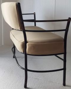 Warren McArthur Rare Warren McArthur Bronze Anodize Settee Style No 947 Rome NY C 1933 34 - 2894275