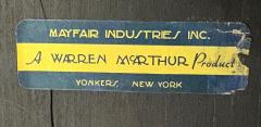 Warren McArthur Warren McArthur Brown Leather Aluminum Folding Chairs USA c 1935 - 4256910