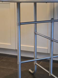 Warren McArthur Warren McArthur Furniture Corp Early Warren McArthur J Leg 36 Round Table Patent Applied For Label 1933 34 - 4414834