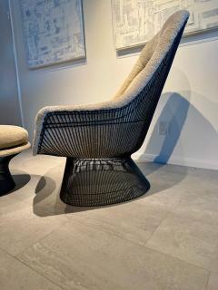Warren Platner American Modern Bronze Frame Easy Lounge Chair and Ottoman 1966 - 4607486