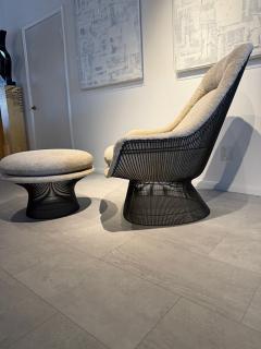 Warren Platner American Modern Bronze Frame Easy Lounge Chair and Ottoman 1966 - 4607488