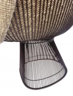 Warren Platner Mid Century Bronze Frame Warren Platner for Knoll Slipper Lounge Chairs - 4333814