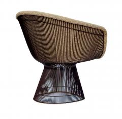 Warren Platner Mid Century Bronze Frame Warren Platner for Knoll Slipper Lounge Chairs - 4333820