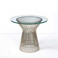 Warren Platner Mid Century Modernist Bent Polished Nickel Side Table by Warren Platner - 3276291