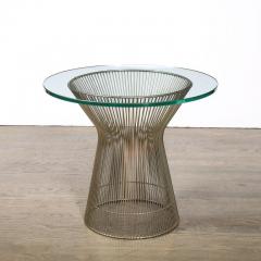 Warren Platner Mid Century Modernist Bent Polished Nickel Side Table by Warren Platner - 3276297