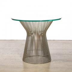 Warren Platner Mid Century Modernist Bent Polished Nickel Side Table by Warren Platner - 3276298