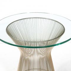 Warren Platner Mid Century Modernist Bent Polished Nickel Side Table by Warren Platner - 3276440