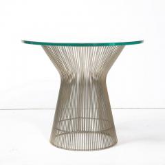 Warren Platner Mid Century Modernist Bent Polished Nickel Side Table by Warren Platner - 3276554