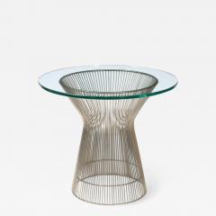 Warren Platner Mid Century Modernist Bent Polished Nickel Side Table by Warren Platner - 3281369