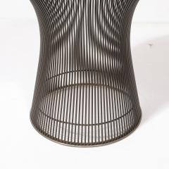 Warren Platner Mid Century Oil Rubbed Bronze Stool in Holly Hunt Leather by Warren Platner - 4038085