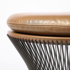 Warren Platner Mid Century Oil Rubbed Bronze Stool in Holly Hunt Leather by Warren Platner - 4038091