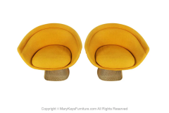 Warren Platner Pair Knoll International Warren Platner Wire Lounge Chair - 2982076