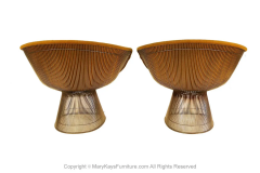 Warren Platner Pair Knoll International Warren Platner Wire Lounge Chair - 2982081