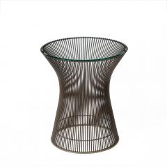 Warren Platner Pair of Mid Century Modernist Bronze Side Tables by Warren Platner - 3898786