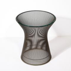 Warren Platner Pair of Mid Century Modernist Bronze Side Tables by Warren Platner - 3898801