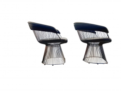 Warren Platner Rove Concepts Contemporary Warren Pair Wide Body Armchairs or Lounge Chairs - 2559522
