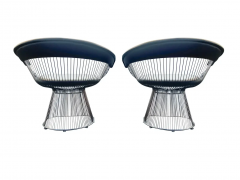 Warren Platner Rove Concepts Contemporary Warren Pair Wide Body Armchairs or Lounge Chairs - 2559526