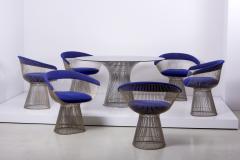 Warren Platner Set of Wire Dining Table and Six Chairs by Warren Platner for Knoll - 1367011