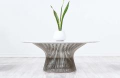 Warren Platner Vintage Warren Platner Carrara Marble Steel Coffee Table for Knoll - 2243327