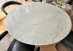 Warren Platner Warren Platner Bronze Base White Carrara Marble Dining Table 1960s - 2568167