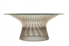 Warren Platner Warren Platner Glass Top Chrome Coffee Table for Knoll - 2311189