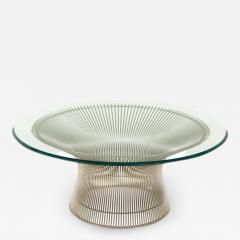 Warren Platner Warren Platner Glass Top Chrome Coffee Table for Knoll - 2311806