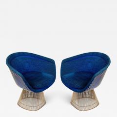 Warren Platner Warren Platner Lounge Chairs for Knoll in Original Fabric USA 1960s - 606303