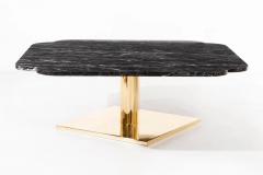 Warren Platner Warren Platner Marble and Brass Coffee Table - 2806479