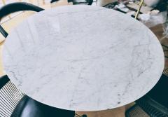 Warren Platner Warren Platner Original White Marble Top Bronze Dining Table Knoll 1960s - 2741230