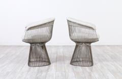 Warren Platner Warren Platner Steel Boucle Tweed Arm Chairs for Knoll - 2973546