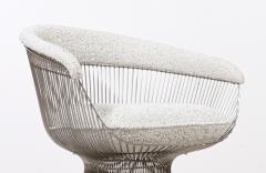Warren Platner Warren Platner Steel Boucle Tweed Arm Chairs for Knoll - 2973550