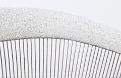 Warren Platner Warren Platner Steel Boucle Tweed Arm Chairs for Knoll - 2973552