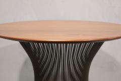 Warren Platner Warren Platner for Knoll Bronze Base Side Table with Walnut Top - 2899830