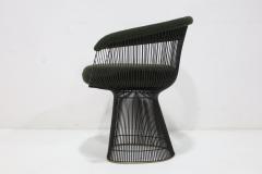 Warren Platner Warren Platner for Knoll Bronze Frame Dining Chairs in Deep Green Boucle - 4779107