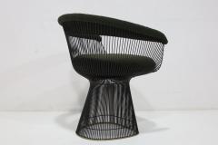 Warren Platner Warren Platner for Knoll Bronze Frame Dining Chairs in Deep Green Boucle - 4779110