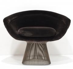 Warren Platner Warren Platner for Knoll Bronze Frame Lounge Chair in Holly Hunt Mohair - 3539286