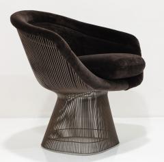 Warren Platner Warren Platner for Knoll Bronze Frame Lounge Chair in Holly Hunt Mohair - 3539288