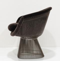 Warren Platner Warren Platner for Knoll Bronze Frame Lounge Chair in Holly Hunt Mohair - 3539289