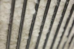 Warren Platner Warren Platner for Knoll Bronze Frame Lounge Chairs in Holly Hunt Teddy - 4366429