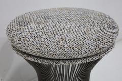 Warren Platner Warren Platner for Knoll Bronze Stool in Textured Boucle - 4779235